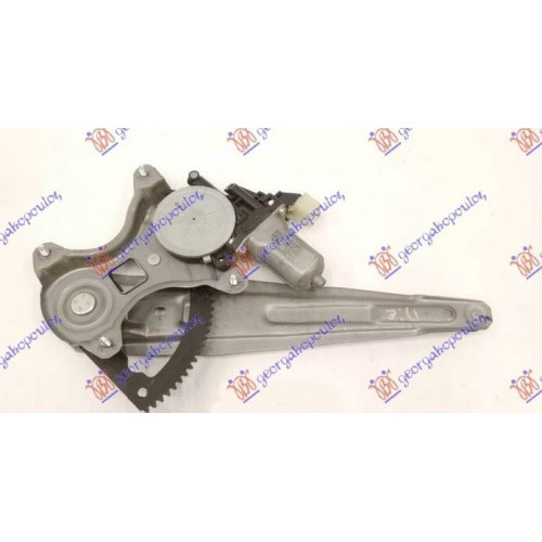 Γρύλλος παραθύρου πίσω ηλεκτρικός αριστερός (χωρίς μοτέρ) Hyundai I20 (PB,PBT) 2008-2014