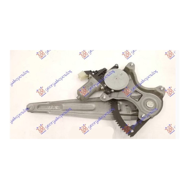 Γρύλλος παραθύρου πίσω ηλεκτρικός δεξιός (χωρίς μοτέρ) Hyundai I20 (PB,PBT) 2008-2014