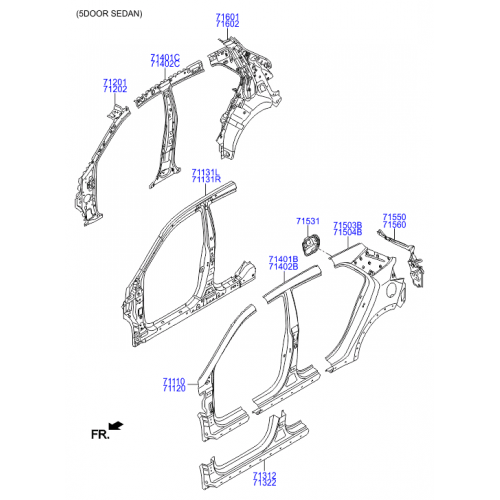 Φανοστάτης πίσω αριστερός Hyundai I20 (GB,IB) H/B 2014-2018