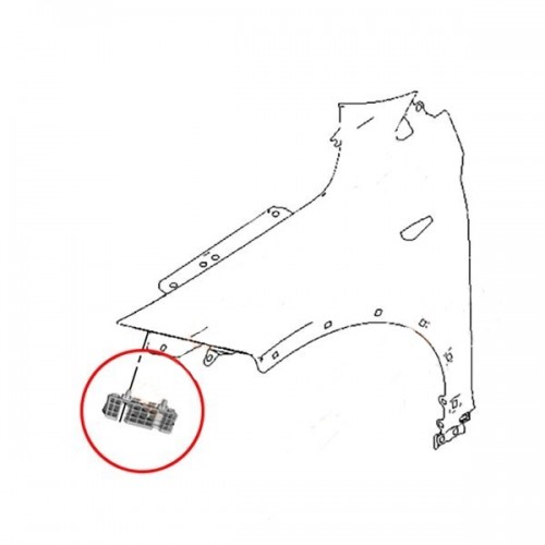 Βάση προφυλακτήρα εμπρός πλαινή δεξιά Hyundai I20 (BC3,BI3) 2020-