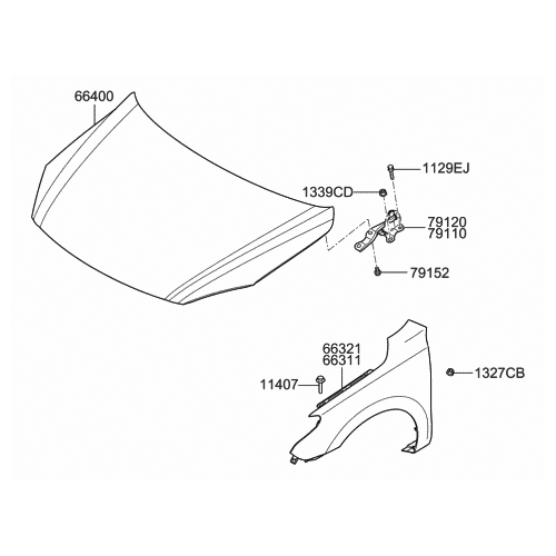 Καπό εμπρός Hyundai I30 (FD) 2007-2012