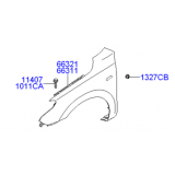Φτερό εμπρός αριστερό (με τρύπα για φλας) Hyundai I30 (FD) 2007-2012