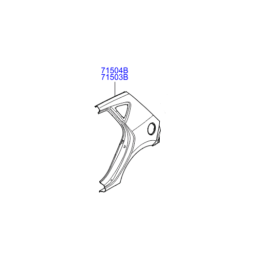 Φτερό πίσω δεξί Hyundai I30 (FD) 2007-2012