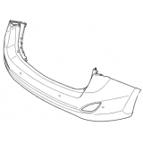 Προφυλακτήρας πίσω (με PDS) (5πορτο) Hyundai I30 (GD) 2012-2017