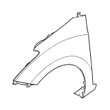 Φτερό εμπρός δεξί (χωρίς τρύπα για φλας) Hyundai I30 (GD) 2012-2017