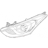 Φανάρι εμπρός αριστερό (με φακό) Hyundai I30 (GD) 2014-2017