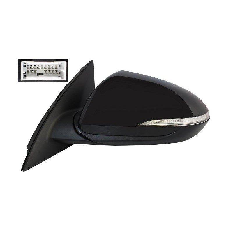 Καθρέφτης αριστερός ηλεκτρικός θερμαινόμενος ηλεκτρικά αναδιπλώμενος βαφόμενος (με φλας) (8PIN) Hyundai I30 (PD,PDE,PDEN) 2017-