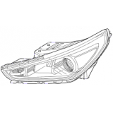 Φανάρι εμπρός αριστερό Hyundai I30 (PD,PDE,PDEN) H/B 2017-2020