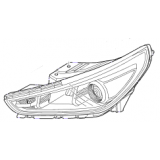 Φανάρι εμπρός αριστερό (με φως στροφής) Hyundai I30 (PD,PDE,PDEN) H/B 2017-2020