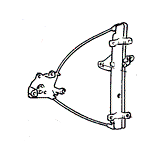 Γρύλλος παραθύρου εμπρός ηλεκτρικός δεξιός (χωρίς μοτέρ) Hyundai Atos Prime (MX) 1999-2007