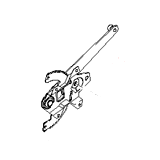 Γρύλλος παραθύρου πίσω ηλεκτρικός αριστερός (χωρίς μοτέρ) Hyundai Atos Prime (MX) 2003-2007