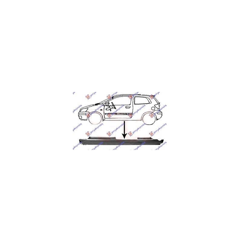 Μαρσπιέ αριστερό (5πορτο) Hyundai Getz (TB) 2002-2010