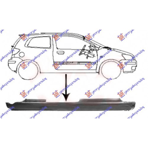 Μαρσπιέ δεξί (5πορτο) Hyundai Getz (TB) 2002-2010