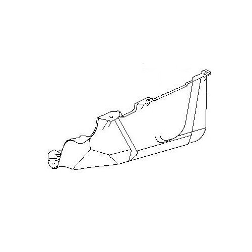 Ποδιά μηχανής πλαστική αριστερή (1.3 Βενζίνη) Hyundai Getz (TB) 2002-2005