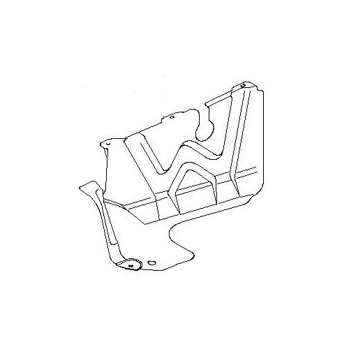 Ποδιά μηχανής πλαστική δεξιά (1.3 Βενζίνη) Hyundai Getz (TB) 2002-2005