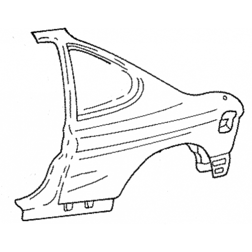 Φτερό πίσω αριστερό Hyundai Coupe (RD) 1997-2001