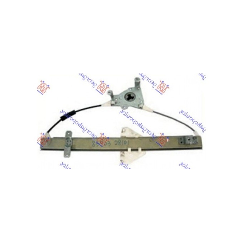 Γρύλλος παραθύρου πίσω ηλεκτρικός αριστερός (χωρίς μοτέρ) Hyundai Lantra (J-1) 1990-1995