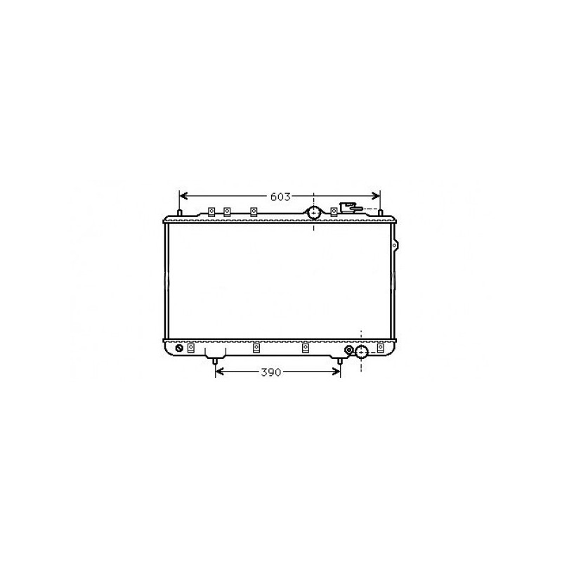 Ψυγείο νερού (67X37,6) Hyundai Lantra (J-1) 1990-1995