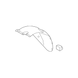 Θόλος πλαστικός πίσω αριστερός Hyundai Elantra (MD,UD) 2011-2013