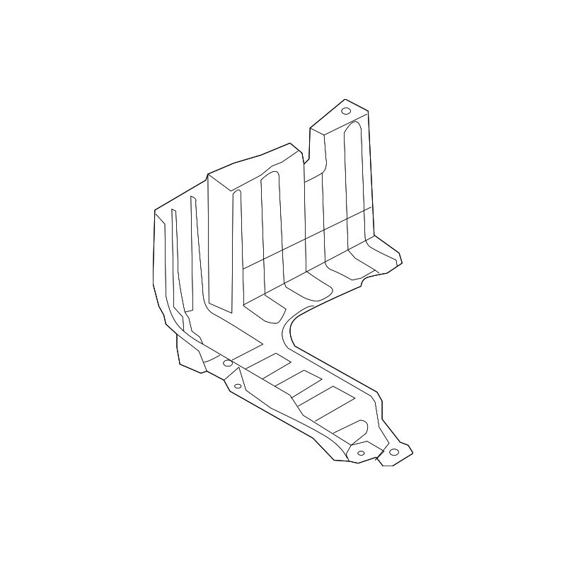 Ποδιά μηχανής πλαστική δεξιά Hyundai Elantra (MD,UD) 2013-2015