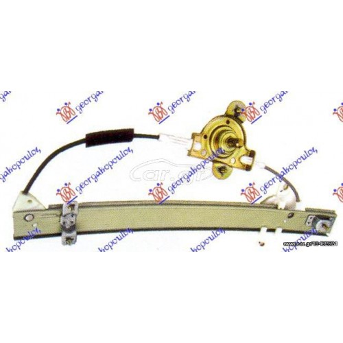 Γρύλος παραθύρου πίσω αριστερός μηχανικός Hyundai Accent (X-3) SDN L/B 1994-1999