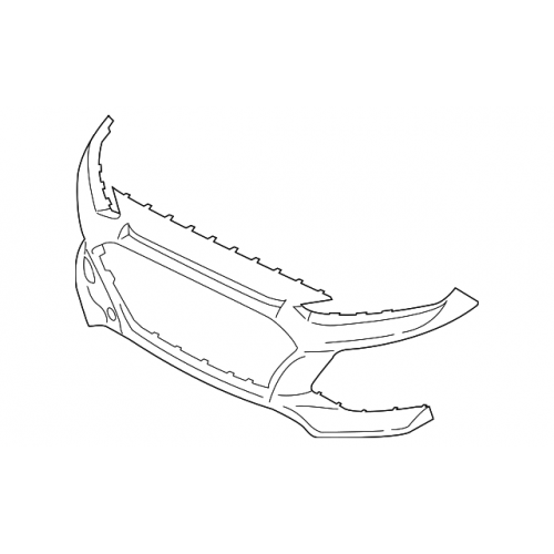 Προφυλακτήρας εμπρός άνω Hyundai Kona (OS,OSE,OSI) 2017-2020