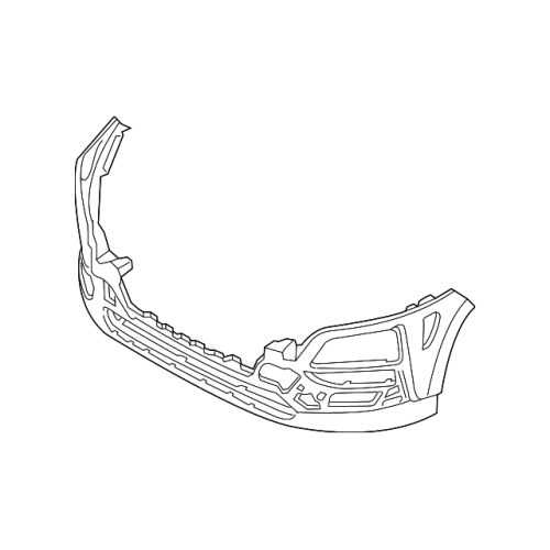Προφυλακτήρας εμπρός κάτω (μαύρος) Hyundai Kona (OS,OSE,OSI) 2017-2020