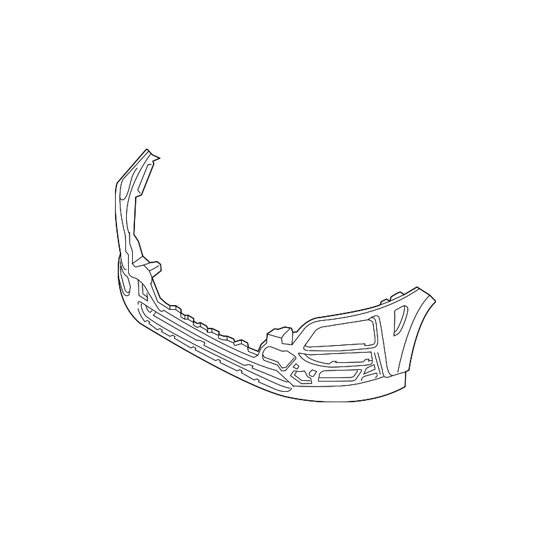 Προφυλακτήρας εμπρός κάτω (μαύρος) Hyundai Kona (OS,OSE,OSI) 2017-2020