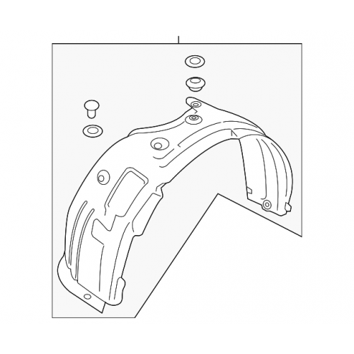 Θόλος πλαστικός εμπρός αριστερός Hyundai Kona (OS,OSE,OSI) 2020-