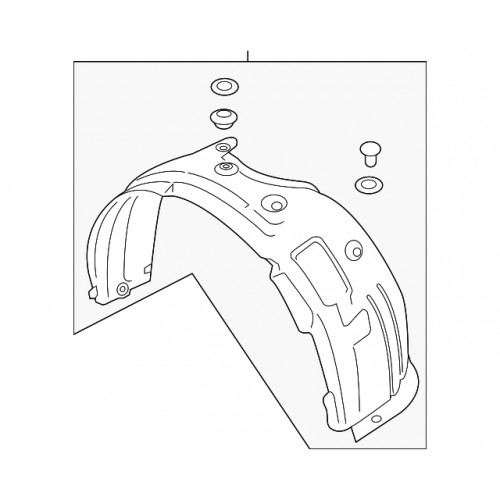 Θόλος πλαστικός εμπρός δεξιός Hyundai Kona (OS,OSE,OSI) 2020-