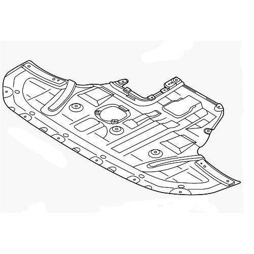 Ποδιά μηχανής πλαστική Hyundai Sonata (DN8) 2019-