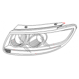 Φανάρι εμπρός αριστερό Hyundai Santa Fe (CM) 2005-2009