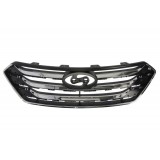 Μάσκα εμπρός μαύρη (με χρώμια) Hyundai Santa Fe (DM,DMA) 2012-2016