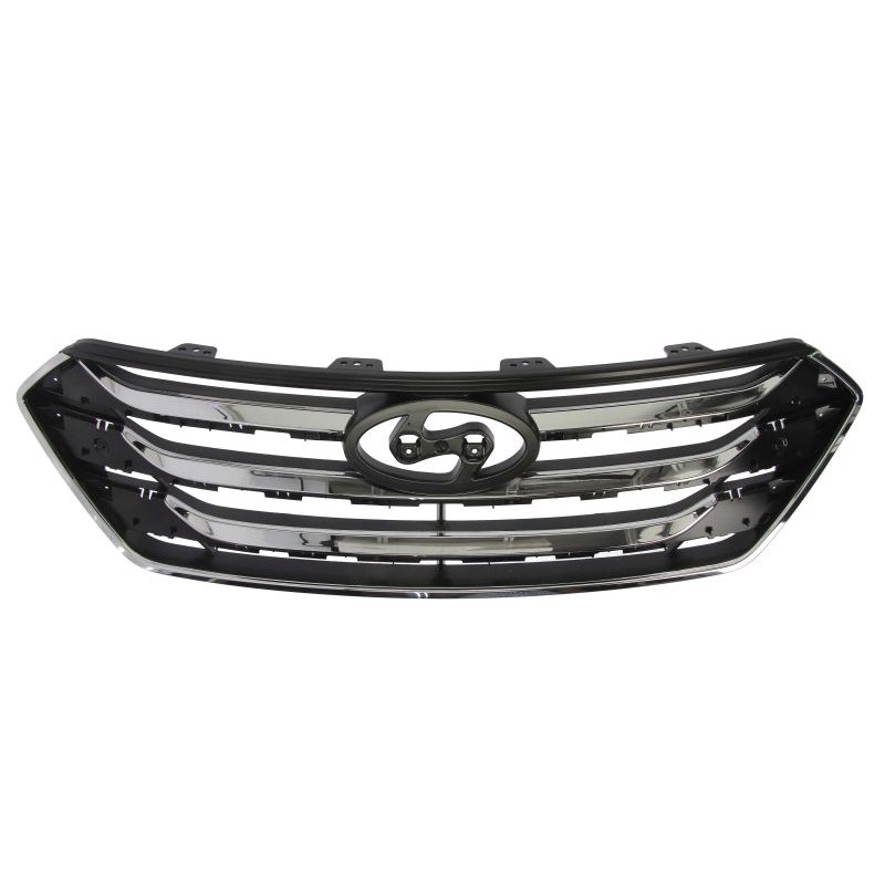 Μάσκα εμπρός μαύρη (με χρώμια) Hyundai Santa Fe (DM,DMA) 2012-2016
