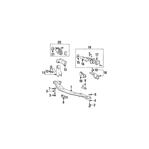 Γέφυρα μηχανής Hyundai Accent (X-3) 1997-1999