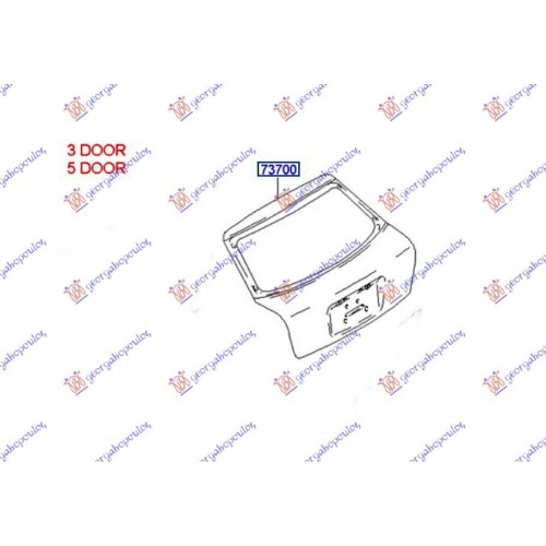 Τζαμόπορτα Hyundai Accent (LC) H/B L/B 1999-2002