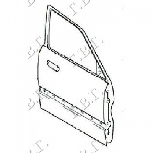 Τζαμόπορτα Hyundai Accent (LC) H/B L/B 2003-2005
