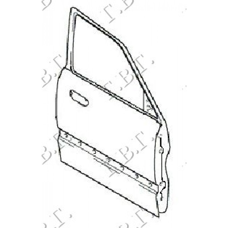 Τζαμόπορτα Hyundai Accent (LC) H/B L/B 2003-2005